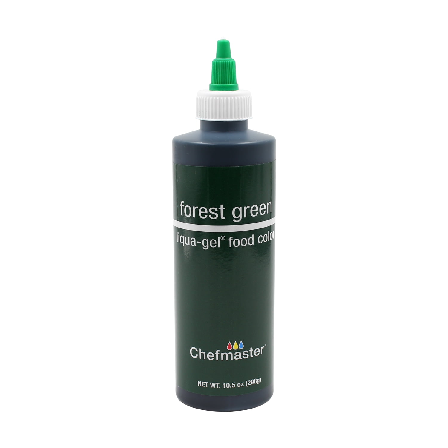 Chefmaster by US Cake Supply 10.5oz Forest Green Liqua-Gel Cake Food Coloring