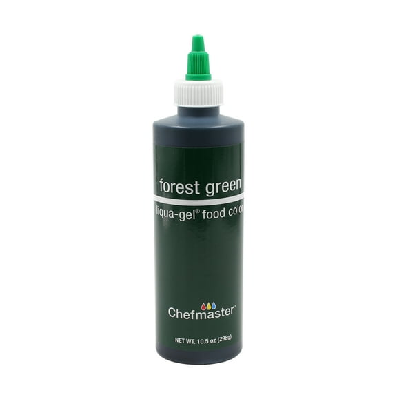 Chefmaster by US Cake Supply 10.5oz Forest Green Liqua-Gel Cake Food Coloring