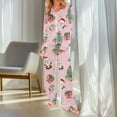 thumbnail image 2 of Ensemble de Pyjama pour Femmes, Ensemble de Pyjama à Col à Revers à Manches Longues Imprimé à la Mode, 2 of 8
