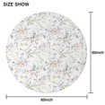 thumbnail image 6 of Pioneer Flower Floral Print Pattern Round Tablecloth 60"x60",Wrinkle Wipeable Table Cloth for Kitchen Dining Room Picnic Patio Party, 6 of 6