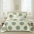 thumbnail image 2 of Home Soft Things 5 Piece Printed Microfiber Quilts Set - Encore-King (102" x 90"), 2 of 6