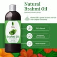thumbnail image 3 of SVA Brahmi Oil - 8 Fl Oz – 100% Natural Cold Pressed Brahmi Oil - for Face, Skin Care, Hair Care, Scalp Massage & Body Massage – Carrier Oil with Pump, 3 of 7