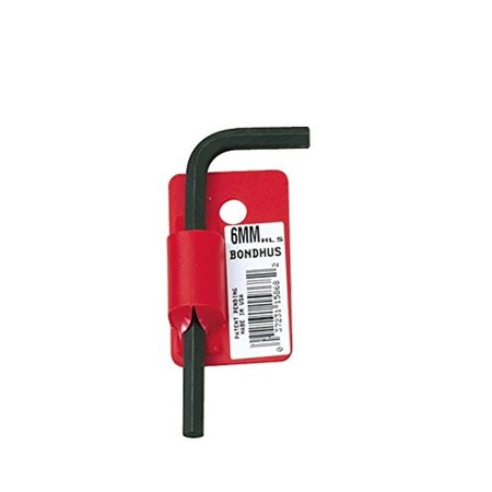 Bondhus 15880 12mm Hex Tip Key L-Wrench w/ProGuard Finish, , Short Arm