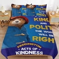 thumbnail image 1 of Paddington Ensemble de Housses de Couette Confort Quotidien Résistant aux Plis Fermeture Cachée, 1 of 5
