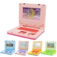 thumbnail image 3 of Interactive Learning Laptop Toy, Educational Preschool Computer with Keyboard and Screen for Fine Motor Skills Training (Blue), 3 of 6
