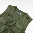 thumbnail image 7 of AnuYalue Mens Big and Tall Cargo Vest Lightweight Safari Travel Photo Vests Outdoor Hiking Waistcoat With Multi Pockets, 7 of 7