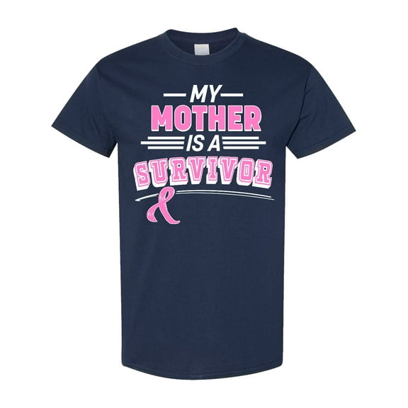 Inktastic My Mother is a Survivor Breast Cancer Awareness T-Shirt