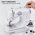 thumbnail image 3 of Portable Sewing Machine with 12 Stitches for Beginners, Mini Sewing Kit White for Crafts, 3 of 8