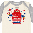 thumbnail image 4 of Inktastic Robot Little Brother Boys Long Sleeve Baby Bodysuit, 4 of 5