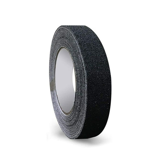 1 Roll of Black Anti-Slip Adhesive Tape, 196.9 in x 0.98 in for Steps Ladders, ramps exercise