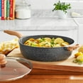 thumbnail image 2 of The Pioneer Woman Prairie Signature 6-Quart Cast Aluminum Jumbo Cooker Saute Pan, Charcoal Speckle, 2 of 5