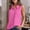 Hot Pink, variant on Women's Sleeveless Button Down Shirts Casual Collared V Neck Blouse Summer Lightweight Work Office Tops Mint Green S