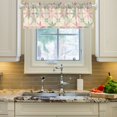 thumbnail image 2 of Yayeee Kitchen Valance Rod Pocket 54" x 18" Living Room Window Curtain, Light Pink Geometric, 2 of 6
