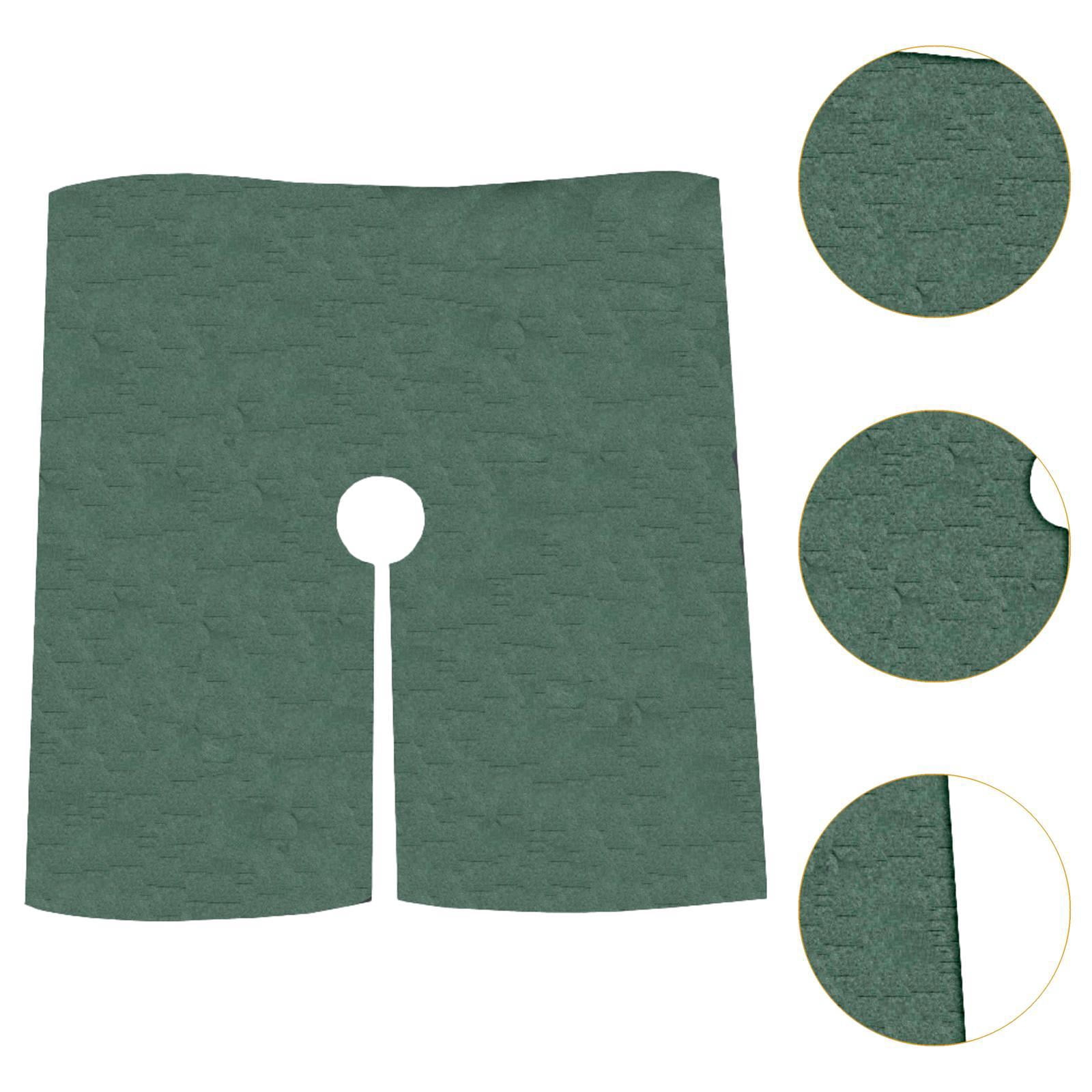 CarpNettore 10 Pieces Tree Mulch Ring Plant Cover with Hole Squre Gardening to Avoid Animals Side length 52cm