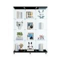 thumbnail image 3 of 3 Door Black Tempered Glass Cabinet - Safeguards Action Figures, Collections Showcase Showcases , Decorations, Neatly, 3 of 5