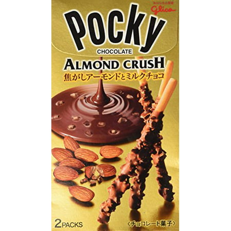 Pocky Chocolate Almond Crush Biscuit By Glico From Japan 12 (Best Almond Flour Biscuits)