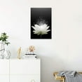 thumbnail image 4 of Canvas Prints Wall Art Lotus Floral Blossom Pictures for Modern Wall Decor Artwork Spirtual Meditation Prints on Canvas Wall Decor for Yoga Room Framed (12x16inch), 4 of 6