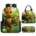 thumbnail image 1 of Set de mochilas Baby Groot Guardians Anime de 3 piezas para niños, 1 of 3