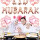 thumbnail image 4 of Globos de Aluminio onlyliua Ramadán Kareem Eid Mubarak Suministros de Festivales, 4 of 6