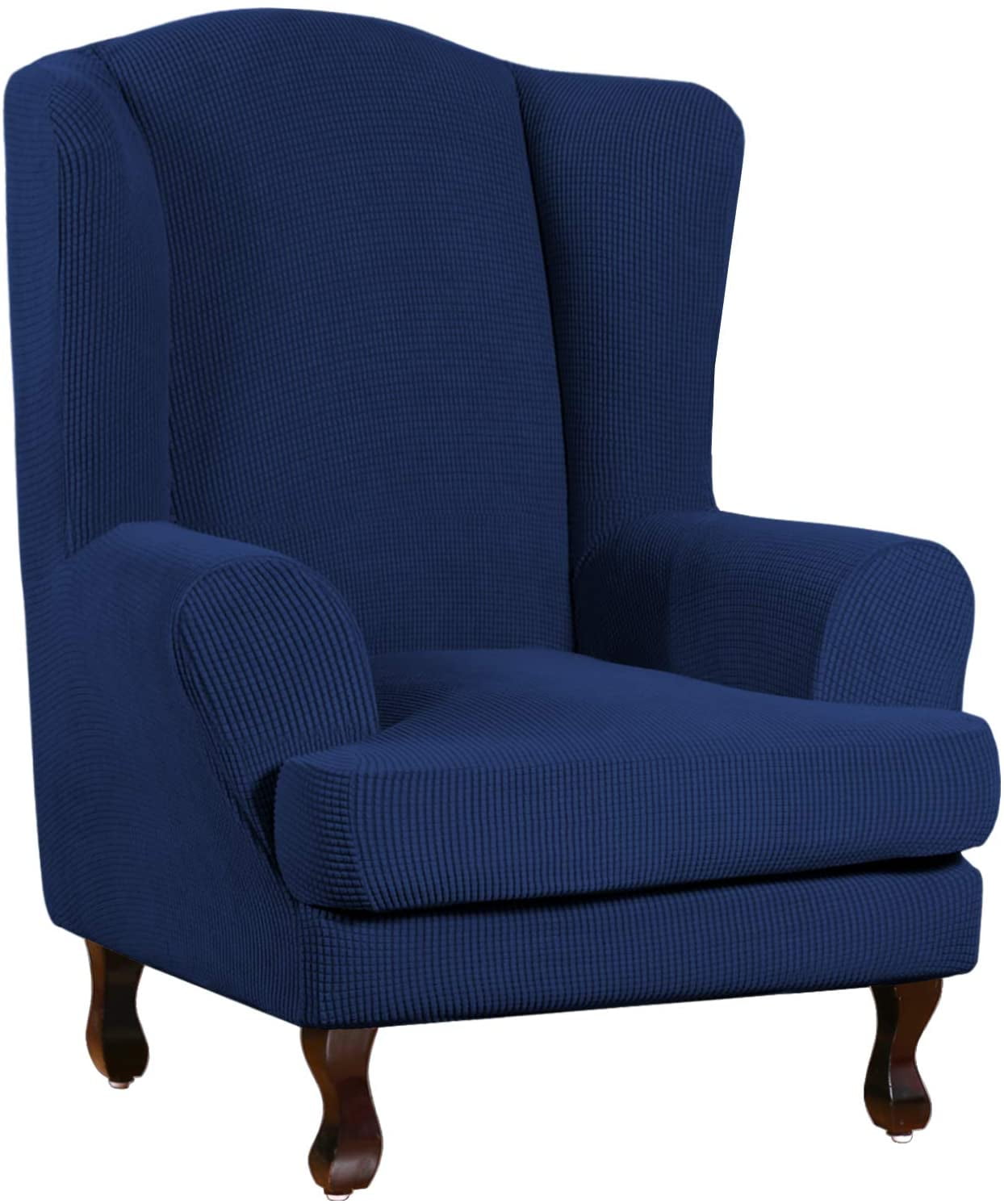 Details about   Stretch Wing Chair Slipcover Wingback Armchair Chair Slipcovers Sofa Covers 