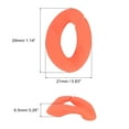 thumbnail image 2 of 50Pack Acrylic Linking Chain Rings, 29mm Plastic C-Clips for DIY, Orange Red, 2 of 6