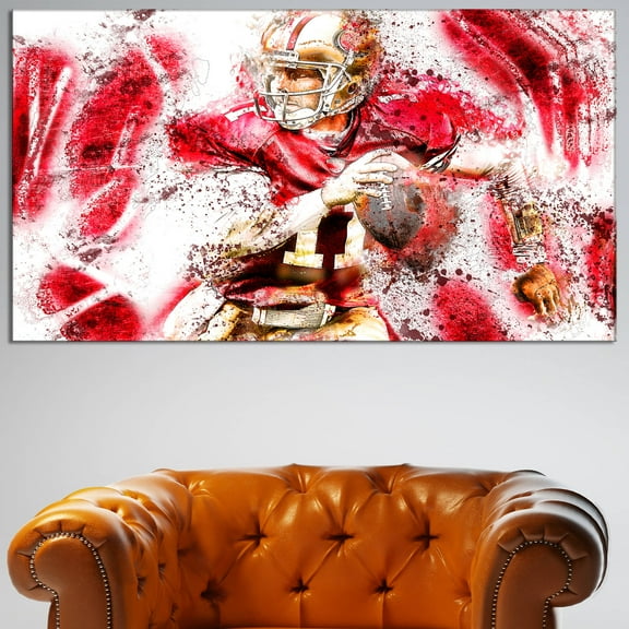Design Art Football Go Long, 32" x 16"