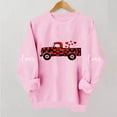 thumbnail image 3 of FAWUUDO Womens Valentines Day Sweatshirt Heart Print Crewneck Long Sleeve Pullover Casual Comfortable Romantic Gift for Her Pink M, 3 of 7