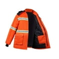 thumbnail image 4 of lionlar Jacket High Visibility Removable Hood Multi Pockets Construction Coat L, 4 of 9