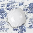 Rustic Oval Tablecloth 60x84 Inch,Blue and White Country Tablecloth