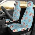thumbnail image 2 of Xecao I Am A Fan Popcorn Print Car Seat Cover in That Fits Most Cars, Vans, SUVs, and Trucks., 2 of 7
