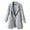 Z1-Grey, variant on vigerkar Linen Blazer Women Summer Lightweight Casual One Button Linen Work Jackets Lapel 3/4 Sleeve Blazer for Women Trendy Coffee, 4XL
