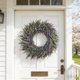 thumbnail image 5 of Corona artificial de primavera y verano para la puerta principal, adorno colgante de pared exterior para el hogar – Decoración floral resistente a la intemperie para porche, entrada o uso interior., 5 of 6