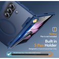 thumbnail image 2 of Funda Oneagle Magnética con Protector de Pantalla para Samsung Galaxy Z Fold 7 con Ranura para S Pen, Azul Translúcido, 2 of 7