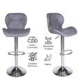 thumbnail image 2 of Set De 2 Bancos De Cocina Mostrador Barra Silla Taburete Comedor Respaldo Alto Altura Regulable y Función Giratoria 360°, 2 of 7