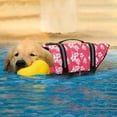 thumbnail image 5 of Fnochy Dog Life Jacket, Reflective & Adjustable Dog Life Vest with Rescue Handle for Swimming and Boating, Ripstop Pet Safety Life Preserver for Small, Medium and Large Dogs Pink, 5 of 6