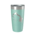thumbnail image 1 of Beaver Dam Lake Map Tumbler Travel Mug Insulated Laser Engraved Coffee Cup Wisconsin 20 oz Teal, 1 of 1