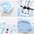 thumbnail image 5 of QEFJNO 3-18M Newborn Baby Girls Princess Onesie Tutu Dress with Headband Halloween Christmas Party Dress Up Clothes, 5 of 5