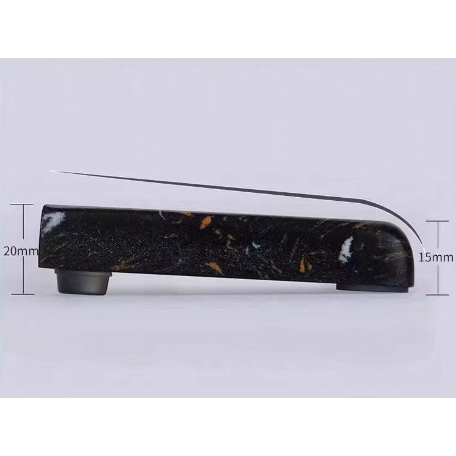 Dark Quartz Wrist Rest for Mechanical Keyboard, Ergonomic Hand Rest Pad with Unique Pattern, Comfortable Keyboard Palm Rest