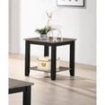 thumbnail image 4 of Tcbosik 22" Square Side Table 2-Tier Wood End Desk for Living Room, Walnut, 4 of 6
