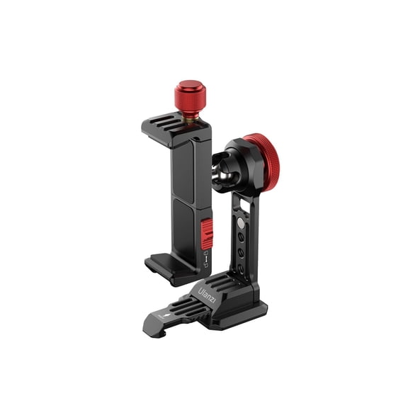 Ulanzi ST-14 Metal Phone Mount Holder with 360° Ball Head – Vertical & Horizontal Smartphone Tripod Adapter with Cold Shoe, Arca-Swiss Base & 1/4" Thread for Vlogging, Photography