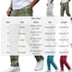 thumbnail image 3 of Mens Pantalones Casuales Relajado Ajuste Elástico de la Cintura Encaje Hasta Pantalones de Lápiz Cuadrado Cordón Al Aire Libre, 3 of 9