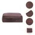 thumbnail image 3 of REGALWOVEN Clothes Storage, Storage Bags, 1 Pack Moving Bags for Organizing Comforters, Closet Organizers, and Storage with Handles Coffee 21.5*14*8in, 3 of 7