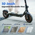 thumbnail image 4 of Rolldustry R6 500W Electric Scooter for Adults, Up to 22 Mph Speed & 23 Miles Range, Commuting Adult Scooter, 4 of 8
