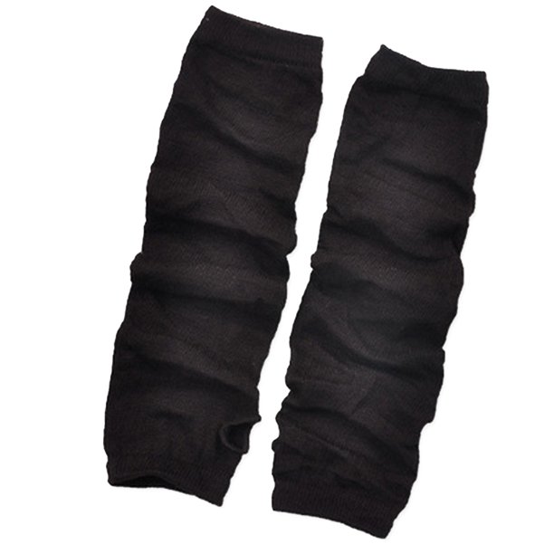 Worallymy 1 par de guantes de invierno de brazo largo guantes de manga más cálidos para mujeres y niñas medias manoplas a rayas/agujero sólido Worallymy JD720007655