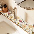 thumbnail image 2 of Yayeee Faucet Mat for Kitchen Sink 14.7" Diatomite Long Splash Guard Pad, Birds Tea Time, 2 of 7