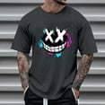 thumbnail image 2 of T-shirts à Col Rond pour Hommes, Séchage Rapide, Polyester, Manches Courtes, Décontractés, Été, Coupe 3D pour Sports et Exercices, 2 of 4