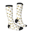 thumbnail image 3 of Fotbe Bee print Women's Men's Novelty Crew Socks Cotton Socks Knee High Socks for Walking,Running,Nurses,Pregnancy, 3 of 8