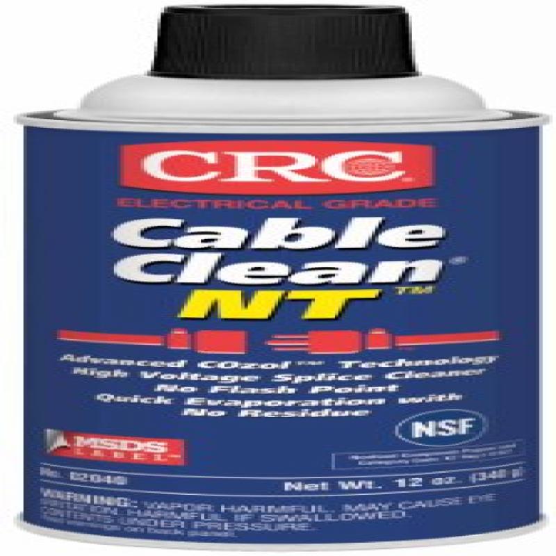 CRC Cable Clean NT High Voltage Liquid Splice Cleaner, 12 oz Aerosol