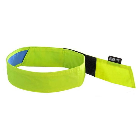 Chill-Its 12576 Evaporative Bandana with Cooling Towel, Lime