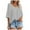 Grey, variant on WENWU Women's V Neck Batwing Half Sleeved Shirt Knit Loose Shirt Solid Color Top Cute Workout T Shirts Top Women Loose